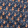 Spoonflower Fabric - Fox Foxes Navy Nursery Woodland Animals Kids Kids Room Animal Printed on Polartec(R) Fleece Fabric Fat Quarter - Sewing Blankets Loungewear and No-Sew Projects view 1
