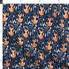 Spoonflower Fabric - Fox Foxes Navy Nursery Woodland Animals Kids Kids Room Animal Printed on Polartec(R) Fleece Fabric Fat Quarter - Sewing Blankets Loungewear and No-Sew Projects view 4