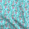 Spoonflower Fabric - Mermaid Blue Small Vintage Retro Mermaids Seahorse Nautical Sea Printed on Polartec(R) Fleece Fabric Fat Quarter - Sewing Blankets Loungewear and No-Sew Projects view 1