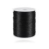 Ewparts 330 Feet 2mm Satin Nylon Cord Black String Silky Smooth Nylon Cord for Jewelry Making Nylon String for Bracelets Necklace String Silk Rattail Cord for Jewelry Making, Beading, Necklaces view 1