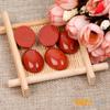 GEM-Inside 5Pcs 18x25mm Red Jasper Jasper Oval Cabochons Stones Beads for Jewelry Making Bezels Tennis Bracelet Statement Necklace Pendant Jewelry view 4