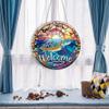 DIY 5D Christmas Decor Diamond Art Painting Kits Window Hanging Ornament Window Pendants for Adults Home Garden Wall Door-Round Pendant 06 view 3