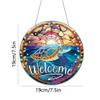 DIY 5D Christmas Decor Diamond Art Painting Kits Window Hanging Ornament Window Pendants for Adults Home Garden Wall Door-Round Pendant 06 view 4