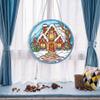 DIY 5D Christmas Decor Diamond Art Painting Kits Window Hanging Ornament Window Pendants for Adults Home Garden Wall Door-O view 2