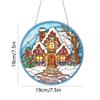 DIY 5D Christmas Decor Diamond Art Painting Kits Window Hanging Ornament Window Pendants for Adults Home Garden Wall Door-O view 4
