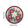 DIY 5D Christmas Decor Diamond Art Painting Kits Window Hanging Ornament Window Pendants for Adults Home Garden Wall Door-P view 4