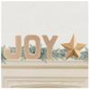 Paper Mache "Joy" Word and Dimensional Star Set by Factory Direct Craft - Papier Mache "Joy" Letters and Star Shape for Christmas Decorating and Holiday Crafts view 1