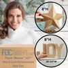 Paper Mache "Joy" Word and Dimensional Star Set by Factory Direct Craft - Papier Mache "Joy" Letters and Star Shape for Christmas Decorating and Holiday Crafts view 2