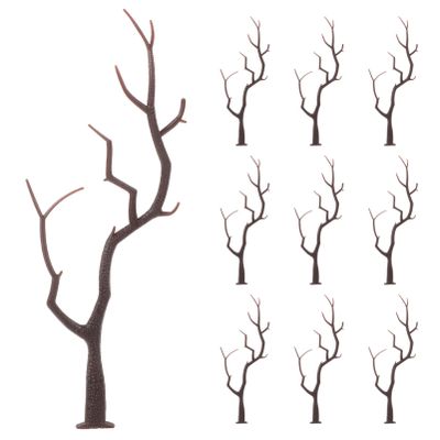 COHEALI 10pcs Artificial Antler Dried Tree Branch Plastic Mini Christmas Deer Horn Decorative for Wedding Bridal Shower Party DIY Craft Christmas Ornaments