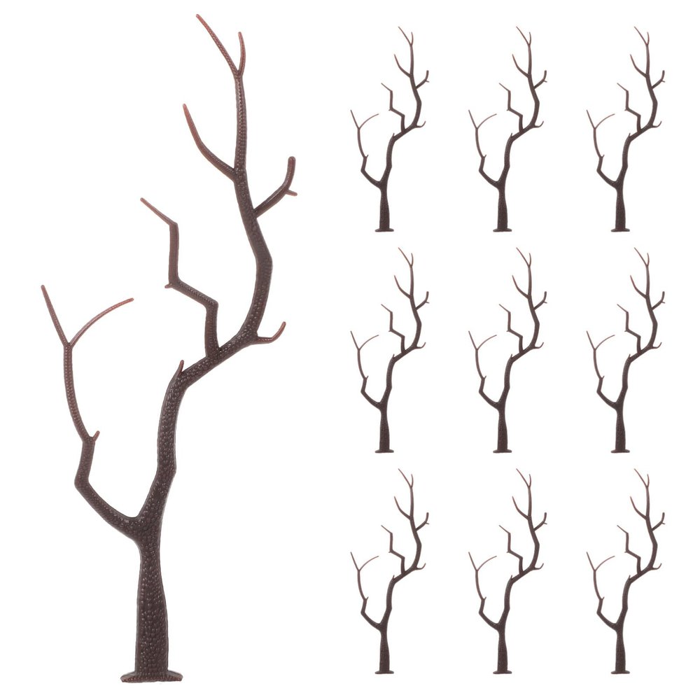 COHEALI 10pcs Artificial Antler Dried Tree Branch Plastic Mini Christmas Deer Horn Decorative for Wedding Bridal Shower Party DIY Craft Christmas Ornaments