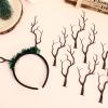 COHEALI 10pcs Artificial Antler Dried Tree Branch Plastic Mini Christmas Deer Horn Decorative for Wedding Bridal Shower Party DIY Craft Christmas Ornaments view 3
