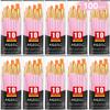 AROIC Painting Brushes Set, 10 Packs /100 Pieces, Nylon Brush Head, Suitable for Oil and Watercolor, Perfect Suit of Art Painting, Best Present for Painting, Pink view 1