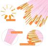 AROIC Painting Brushes Set, 10 Packs /100 Pieces, Nylon Brush Head, Suitable for Oil and Watercolor, Perfect Suit of Art Painting, Best Present for Painting, Pink view 3