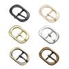 Qimoo Metal Roller Buckle - 6Pcs 3/5 Inches Single Prong Leather Buckle Oval Center Bar for Belt, Shoes, Bags view 1