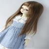 JD371 8-9inch 21-23CM Miranda Doll Wigs 1/3 SD Synthetic Mohair Doll Wigs Miranda Long Hair with Full Bang BJD Wig (Brown SM916) view 2