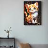 Worihut 5D Diamond Painting Kits 20x30 Inch Round Full Drill Orange Kitten Diamond Art Kits for Adults, Handmade Valentine's Day Gifts for Home Wall Decor view 4