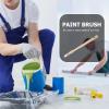 Uonlytech Round Small Paint Brush Ergonomic Wooden Handle Reusable Paint Brushes for Painting Cleaning and Crafts No Marks Chemical Bristles for Smooth Application view 2