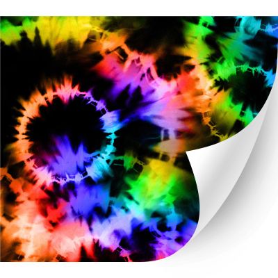 HTV4U Tie Dye Patterned Heat Transfer Vinyl (Rainbow Tie Dye, 13.5" x 3 Yards) - Heat Transfer Paper, Iron on Vinyl, Printed Patterns for Shirt