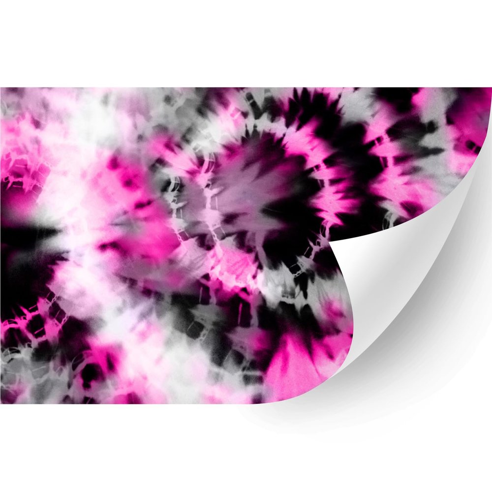 HTV4U Puff Tie Dye Patterned Heat Transfer Vinyl (Pink Tie Dye, 20" x 3 Yards) - 3D Printed Iron on Vinyl, Heat Press Transfer Paper, Art Film