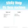 Sticky Hoop for Baby Lock/Brother (9.5" x 9.5") view 2