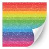 HTV4U Glitter Pride Rainbow Patterned Heat Transfer Vinyl (Rainbow Horizontal, 12" x 12") - Iron on Vinyl, Heat Press Paper, Graphic Design view 1