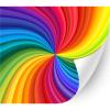 HTV4U Pride Rainbow Patterned Adhesive Vinyl (Vivid Rainbow Swirl, 11" x 5 Yards) - Signs, Scrapbooking, Craft, Die Cutters, Car Decal, Window Decoration view 1