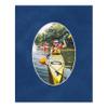 16x20 Mat Bevel Cut for 13.5x17 Photos - Precut Brooke Blue Suede Oval Shaped Photo Mat Board Opening - Acid Free Matte to Protect Your Pictures - Bevel Cut for Family Photos, Pack of 1 Matboard Show view 4