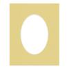 16x20 Mat Bevel Cut for 13.5x17 Photos - Precut Soft Yellow Oval Shaped Photo Mat Board Opening - Acid Free Matte to Protect Your Pictures - Bevel Cut for Family Photos, Pack of 1 Matboard Show Kit view 3
