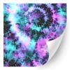 HTV4U Glitter Tie Dye Patterned Heat Transfer Vinyl (Turquoise Tie Dye, 12" x 1 Yard) - Iron on Vinyl, Heat Press Printed Patterns for T-Shirt, Hat, DIY Craft view 1
