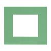 10x10 Mat Bevel Cut for 6x6 Photos - Precut Turf Green Jade Square Shaped Photo Mat Board Opening - Acid Free Matte to Protect Your Pictures - Bevel Cut for Family Photos, Pack of 1 Matboard Show Kit view 1