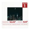 10x10 Mat Bevel Cut for 6x6 Photos - Precut White Linen Canvas Square Shaped Photo Mat Board Opening - Acid Free Matte to Protect Your Pictures - Bevel Cut for Family Photos, Pack of 1 Matboard Show view 1