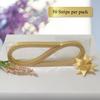 Pearlescent Yellow Paper Strips for Weaving Projects (Single Color Packs). Paper Strips for Moravian Stars, German Stars and Froebel Stars. 50 Strips per Pack (Pearl Yellow, 1 x 25 inch) view 3