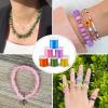 Craftdady 6 Rolls 0.7mm Elastic Bracelet String Flat Crystal Thread Stretchy String Beading Thread for Crafts DIY Jewelry Making Friendship Bracelet Beading Supplies view 4