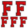 Iron on Letters Patches, 5 Pieces Full Embroidered Individual Letters Patch Applique for Clothes, Dress, Hat, Jeans, DIY Accessories, Red F view 1