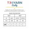 Troyarn Fluffy (3- Skeins Pack) 100% Polyester Comfy Chunky Yarn Bulky Weight #5 for Crocheting and Knitting (3 x 3.52 oz) / (3 x 71 Yds) (10725 - Lilac) view 3