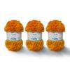 Troyarn Fluffy (3- Skeins Pack) 100% Polyester Comfy Chunky Yarn Bulky Weight #5 for Crocheting and Knitting (3 x 3.52 oz) / (3 x 71 Yds) (10722 - Orange) view 1