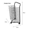 DonHeK Art Drying Rack Paint Drying Rack for Classroom Art 16 Shelves Metal Artwork Storage Display Rack Art Drying Rack with Wheels,Mobile Art Drying Rack for Home or Classroom Use view 2