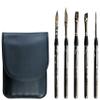 Biaelk GTS-05 Travel Watercolor Brushes Set,5PCS Professional Paint Brushes, Face,Miniature,Dagger,Flat,Round Paint Brushes for Watercolor,Gouch,Acrylic view 1