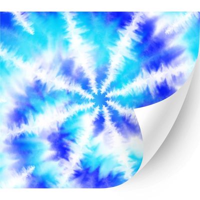 HTV4U Tie Dye Patterned Glossy Adhesive Vinyl (Sky Blue Tie Dye, 12" x 13.5") - Car Sticker Decal, Glass, Window Decoration, DIY Craft Projects