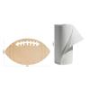 Wooden Football Cutouts 13-inch, Pack of 3 Unfinished Football Signs for Crafts, Lockers, & Party Dcor, by Woodpeckers view 2