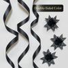 Metallic Black Paper Strips for Weaving Projects (Single Color Packs). Paper Strips for Moravian Stars, German Stars and Froebel Stars. 50 Strips per Pack (1 x 25 inch) view 2