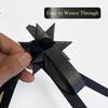 Metallic Black Paper Strips for Weaving Projects (Single Color Packs). Paper Strips for Moravian Stars, German Stars and Froebel Stars. 50 Strips per Pack (1 x 25 inch) view 4