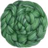 Merino Silk Luxe Tonal Designer Blend. Superfine Merino, Mulberry Silk, Tussah Silk. Top Roving for Spinning or Felting. Velvet Moss 1oz view 1