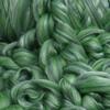 Merino Silk Luxe Tonal Designer Blend. Superfine Merino, Mulberry Silk, Tussah Silk. Top Roving for Spinning or Felting. Velvet Moss 1oz view 4