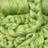 Merino Silk Luxe Tonal Designer Blend. Superfine Merino, Mulberry Silk, Tussah Silk. Top Roving for Spinning or Felting. Enchanted Forest 4oz view 3