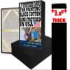 Black Canvases for Painting 14x14 5PK 2.5" 13Oz Black Art Canvas Large 14x14 Stretched Canvas for Painting 14 x 14 Bulk Canvas Value Pack. Blank 14 x 14 Canvases Universal Primed Oil,Acrylic,Gouache view 1