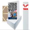 Stretched Linen Canvas for Painting 8X10 2PK 1.5" Linen 14 Oz White Stretched Large Canvas for Painting 8 X 10 Bulk Canvases Value Pack. Blank 10x8 Canvases Universal Triple Primed view 1
