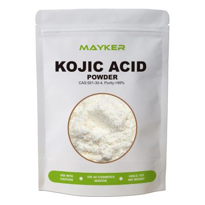 MAYKER Pure Kojic Acid Powder 2.1oz (60g), Cosmetic Grade, Natural and Versatile Skincare Ingredient for Soap Making, Serums, Lotions and Creams