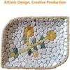 0.78"-1.57" Irregular Ceramics Mosaic Tiles,1.1LB Mosaic Pieces Stones for Home Decoration DIY Craft Plates Flowerpots Vases Cups Mosaic Making Supplies (Iridescent Light Green) view 2