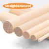 Coadura 100 Pcs Wooden Dowel Rods - 1/2 x 6 Inch Unfinished Hardwood Sticks,Dowel Rods Wood Sticks for Craft and DIY, Macrame Dowel,Wooden Poles view 3